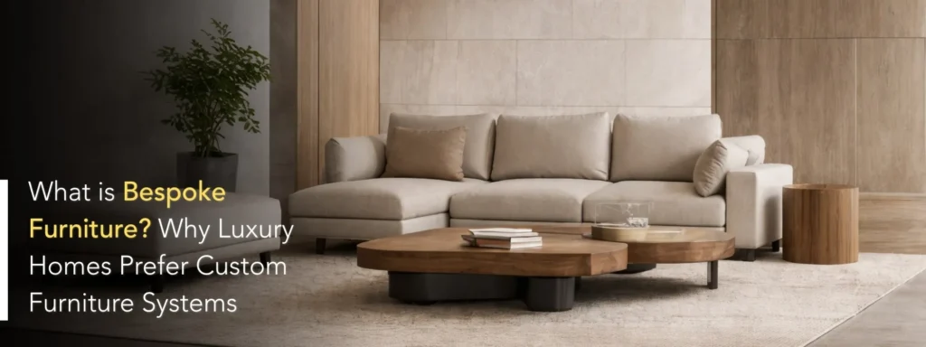 What is Bespoke Furniture? Why Luxury Homes Prefer Custom Furniture Systems